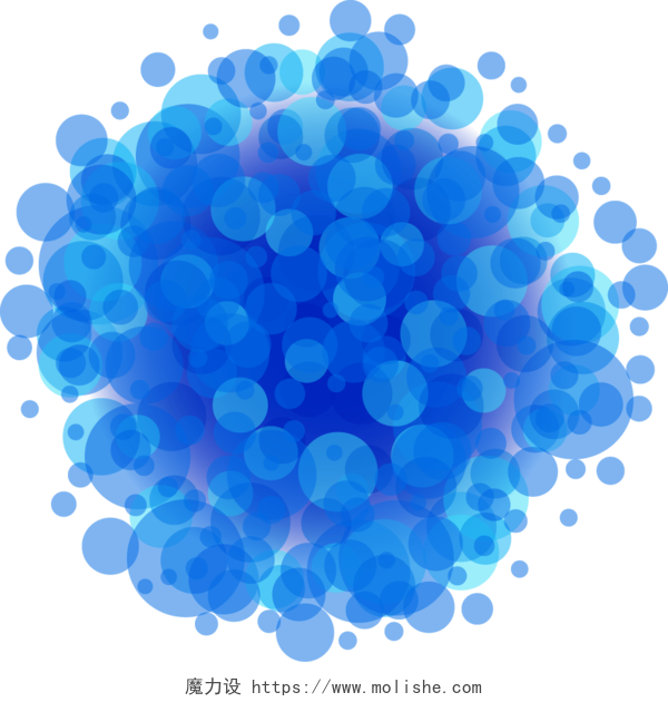 病毒细胞蓝藻波点动画素材